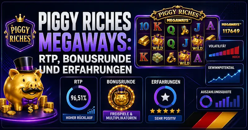 Piggy Riches Megaways: RTP, Bonusrunde und Erfahrungen