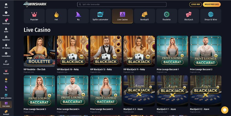 Winshark Casino – Testbericht Screenshot